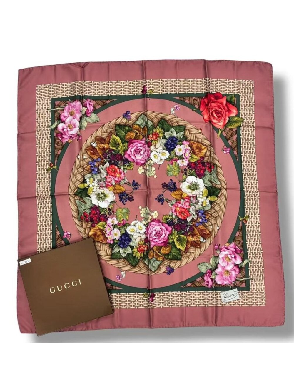 Gucci Silk Flora Scarf Floral
